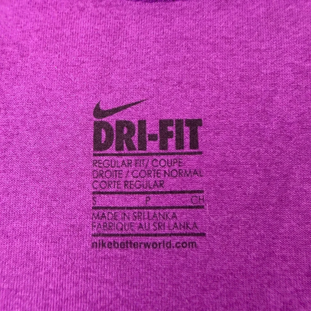 Nike Dri-FIT Womens Purple Racerback Training Tank Top Small 445591-512